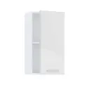 Шкаф навесной 40см Джаз В400 Белый/ Белый глянец