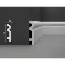 Плинтус напольный Decostar DuroStyle 78x15x2000 мм белый