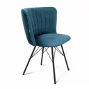 Стул Sheffilton 7894784502 60x81x46.5 см велюр цвет Голубой