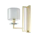 Настенный светильник Crystal Lux Nicolas ap1 gold-white цвет белый/золото/прозрачный