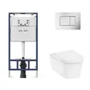 Комплект инсталляция с унитазом Hansgrohe I012710.0231HGSET012 цвет белый