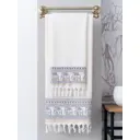 Полотенце для ванной ARYA HOME жаккард с бахромой 50x90 см Luck