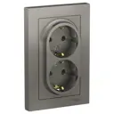 Розетка встраиваемая Systeme electric Серия отсутствует ATN000924 с заземлением цвет серый