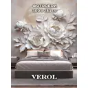 Фотообои флизелиновые Verol Цветы 406-ФФО-05982, 300x283 см