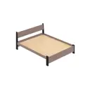 Кровать Solarius Мишка сплошное основание 170 x 80 x 210 см дерево цвет мокко мусс;антрацит