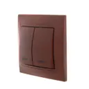 Выключатель встраиваемый Lezard MIRA 701-0601-112 1 клавиша, цвет вишня