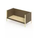 Кровать Solarius Тахта сплошное основание kor80-190van-full 90 x 101 x 200 см дерево цвет коричневый, ванильный