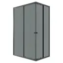 Душевой уголок Keramastar Supra Night KR067052BP прямоугольник 120x80см черный профиль эффект стекла тонированный