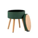 Пуф рогожка Stool Group Store Woody HS-WL14 V75, 36x45 см, цвет темно-зеленый