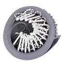 Ламели для вертикальных жалюзи Унистайл LAMORSER200230 высота 230 см, 25 шт, цвет серый