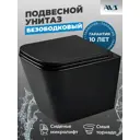 Унитаз подвесной Avs КР-00114695 безободковый с сиденьем микролифт