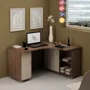 Стол Мэрдэс СР-140М ШКШ-Ч-ПРАВ 116x75x140 см лдсп цвет карамель, ясень шимо темный