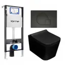 Комплект инсталляция с унитазом Lorne 630353 цвет черный