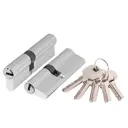 Цилиндровый механизм Ajax (AX200/90) AX2000Key90 (40+10+40) CP хром
