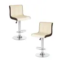 Комплект стульев 2 шт Dobrin Candy lm-5006 46x116x52 см цвет кремово-коричневый