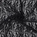 Ткань гипюр стрейч арт.SZ031636 160г/м² ш.150см цвет черный уп.1м