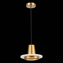 Светильник подвесной светодиодный St luce Sl1212.203.01 4 м² нейтральный белый свет цвет латунь