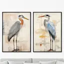 Набор картин Artnomore Herons 2024г. AR-777000956 75x105 см 2 шт