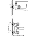 Смеситель для ванны MixLine ML02-01 529845