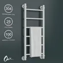 Полотенцесушитель водяной лестница Onix Classic white 80x30 см нижняя подводка нержавеющая сталь цвет белый