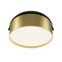 Светильник точечный встраиваемый светодиодный Technical Onda Dl024-18w4k-bmg под отверстие 117 мм 18 Вт нейтральный белый свет цвет золотой