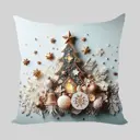 Наволочка декоративная Zaberite Новогодняя елка 3962Н, 40x40 см, велюр 1 шт