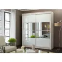 Шкаф-купе Клик мебель Элегант 150x220x62 см ЛДСП цвет белый