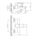 Смеситель для ванны KEVON KV64302-7 цвет черный