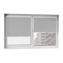 Рулонная штора блэкаут Унистайл LKRBLSVS125120 125x120 см, цвет светло-серый