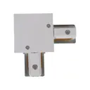 Коннектор Reluce Rl 06044 corner connector wt угловой жесткий для соединения трековых шинопроводов накладной однофазный цвет белый