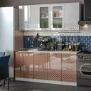 Кухонный гарнитур Нонтон Волна 180x156.8x44.5 см ЛДСП цвет коричневый