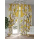 Штора Helga Гивернис TD-948211 на шторной ленте 150x250 см, цвет желтый