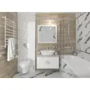 Керамическая плитка Laparet Silver х9999219630 25x75см 1.69 м² цвет белый, цена за упаковку