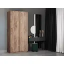 Шкаф распашной Мебельная компания е1 LCK_GR_SH_M1_1000_KT 101x220x52.5 см ЛДСП цвет крафт табачный