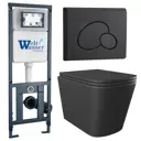 Комплект инсталляция с унитазом Weltwasser JKS302MB410RMB цвет черный