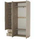 Шкаф распашной 3 дверный 150x220x45 см ЛДСП цвет дуб сонома