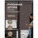 Рулонная штора Эскар Рулонная штора SilverBack 50x170 см цвет коричневый