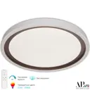 Светильник настенно-потолочный светодиодный Arte Perfetto Luce Genoa 3302.8239-kr-445-65.coffee с пультом нейтральный белый свет цвет белый