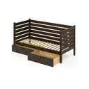 Тахта Solarius ортопедическое основание высокие бортики 90x101x170 см сосна цвет венге