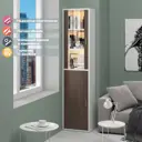 Стеллаж с полками Мэрдэс СУ(ш1в2)+1ФГ+1ФС 50x216x34 см нагрузка до 30 кг ЛДСП цвет белый/шамони