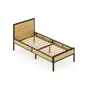 Кровать Solarius kr90loft-net-black-orto 95 x 90 x 206 см сосна цвет без шлифовки и покраски;черный