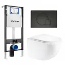 Комплект инсталляция с унитазом Lorne 630354 цвет белый