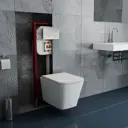 Комплект BAUEDGE NEO45700-TOWLT190403S-Q00010 6 в 1: инсталляция 45, унитаз с вихревым смывом, OWL 1975 Hurricane3, сиденье, кнопка из стекла Dream