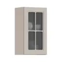 Навесной шкаф Регина Столплит 40x72x29 см со стеклом МДФ цвет серый