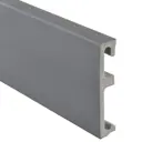 Плинтус напольный Salag Alpha Серый 2400x16x80 мм