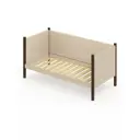 Кровать Solarius Тахта реечное основание tahta-obiv-spin-beg100-190ven 110 x 101 x 200 см дерево цвет бежевый/венге