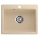 Мойка для кухни Granfest Smart 520 43x52 см глубина чаши 16 см литьевой мрамор цвет бежевый, светло-бежевый, бежево-рыжий