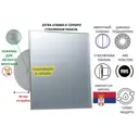 Вентилятор осевой вытяжной Mak trade group Extra A100MX-K + Glass D100 мм 31 дБ 98 м³/ч обратный клапан цвет серебристый