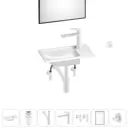 Мини-раковина для ванной или туалета Wellsee WC Area 202011908 комплект для санузла