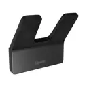 Крючок двойной Lemark Smooth Line для полотенец и халатов чёрный матовый 9712005